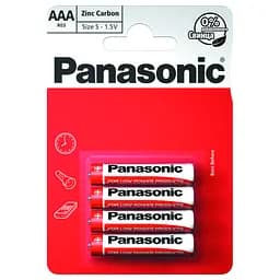 Батарейка Panasonic AAA R03 RED ZINK x 4 (R03REL/4BP)