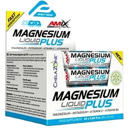 Магний+ Калий Amix Magnesium liquid Plus ананас 20 x 25 мл 