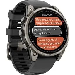 Смарт-годинник Garmin Fenix 8 Pro AMOLED Sapphire 47mm Carbon Gray DLC Titanium with Graphite/Black Silicone Band (010-03198-11) [145041] - мініатюра 3
