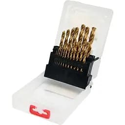 Свердла по металу титанові Yato HSS-TiN Ø=1-10 мм 19 шт. (YT-44675)