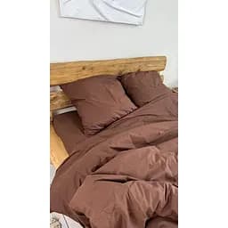 Комплект постельного белья Евро #Brownie шоколад