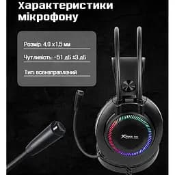 Навушники Ігрові XTRIKE ME Дротові навушники з мікрофоном та RGB підсвіткою , навушники для пк, Чорний
 - мініатюра 8