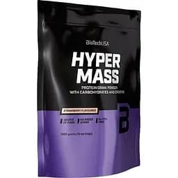 Гейнер BiotechUSA Hyper Mass Strawberry 1 кг