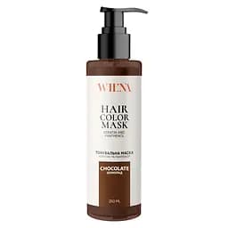 Тонувальна маска для волосся з кератином і пантенолом WIL'NA Hair Color Mask Шоколад 250 мл - мініатюра 1