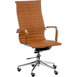 Офісне крісло Special4you Solano Artleather світло-коричневе (E5777) - мініатюра 3