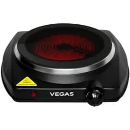 Електроплита керамічна одноконфорочна Vegas VEС-1300 чорна