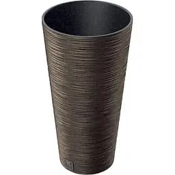 Горщик для квітів Prosperplast Furu Eco Wood з вкладкою 27 л кавовий (57543-4625)