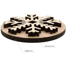 Штамп для вибійки Rosa Talent №2 Зима 8.5x8.5см - мініатюра 2