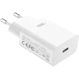 Мережевий зарядний пристрій XO L126 USB-C PD20W Fast Charging Charger Білий