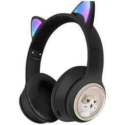 Беспроводные наушники AKZ 01 Bluetooth наушники с кошачьими ушками черный