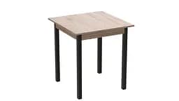 Стіл кухонний Ferrum-decor Дієго 75x80x80 Чорний ДСП Сан-Марино 16мм (FRD-105655)