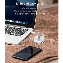 USB-хаб Baseus Round Box 4-Port USB-C Black 0.1м (CAHUB-G01) [77933] - мініатюра 12