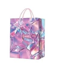 Пакет подарочный C 75665 вертикальный 26*10*32 см, ручка-шнурок (6900067756657) Розовый