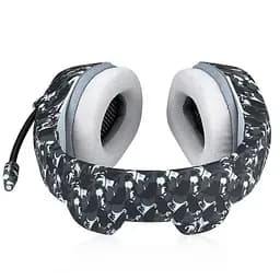 Дротові ігрові навушники Onikuma Gaming K1-B, 3.5mm, 2.2m, Camouflage-Grey - мініатюра 3