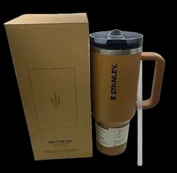 Термокухоль Stanley Quencher ProTour Flip Straw Tumbler з неіржавкої сталі Caramel Brown 1,18 л KT7001976