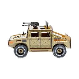 Дерев'яний 3D конструктор "Humvee" 100 деталей PuzzleOK det0016059 - мініатюра 5