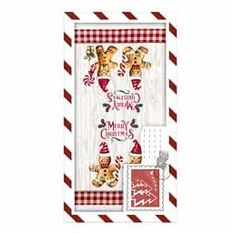 Подарочный набор полотенец в коробке Ardesto Christmas Gingerbread 38х63см, 2шт, 100% хлопок (ART3863HGB)