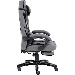 Геймерське крісло GT Racer X-2749-1 Fabric Gray\Black Suede [121451] - мініатюра 7