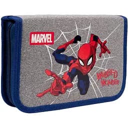 Пенал твердий Yes HP-04 Marvel Spiderman, 13х21х4 см, сірий із синім (533144)