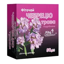 Фіточай "Чебрецю трава подрібнена" 50 г, дієтична добавка