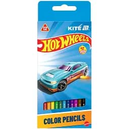 Карандаши цветные трехгранные Kite Hot Wheels 12 шт. (HW25-053)