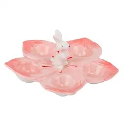 Підставка для 5 яєць Elisey Весняний сад рожева 18 см (5101-002)    