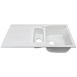 Кухонна мийка Adamant NEW LINE PLUS біла 975x495x235 мм, з крилом 97,5 см - мініатюра 2
