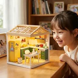 Конструктор-румбокс Кухня Mini House 8005-MH серії Інтер'єр, зі світлом - мініатюра 9