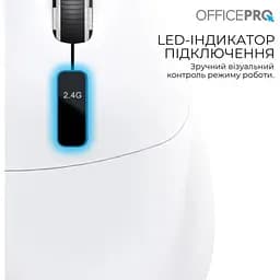 Миша OfficePro M398W Silent Click Wireless White [161158] - мініатюра 4