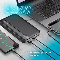 Повербанк ColorWay 20000 mAh 22.5W Black (CW-PB200LPA4BK-PD) - мініатюра 5