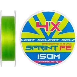 Шнур Select Sprint PE 4X Light Green 150m #0.2/0.06mm 7lb/3.1kg
