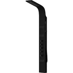 Душова панель Corsan Kaskada black LED з термостатом A014TBLLED, Чорний матовий