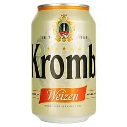 Пиво Krombacher Weizen світле нефільтроване 5.3% 0.33 л
