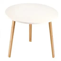 Кавовий столик Supretto бамбуковий білий (91820001)