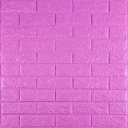 3D панель самоклеящаяся 700х770х5мм кирпич Пурпурный (14-5) SW-00001334