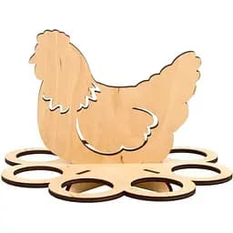 Подставка для яиц Rosa Talent Курочка 1 фанера 20х20х14 см