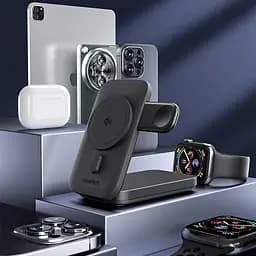Повербанк з підставкою 10000mAh Choetech B750 Black QC3.0 PD3.0 бездротова зарядка смартфонів та Apple Watch (43-00133) - мініатюра 8