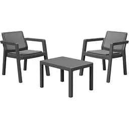 Набір меблів Keter Emily Balcony set з подушками графіт