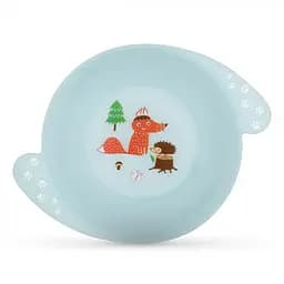 Тарелочка с ручками глубокая Baboo Love story Fox, голубой (90430)