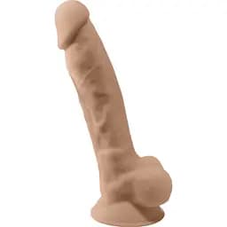 Фалоімітатор з вібрацією SilexD Vetus Vibro Flesh (MODEL 1 Size 8in)