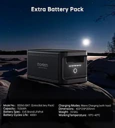 Батарея до зарядної станції Choetech BS065 1536Вт/г, LiFePo4 (BS065-BAT-BK) - мініатюра 3