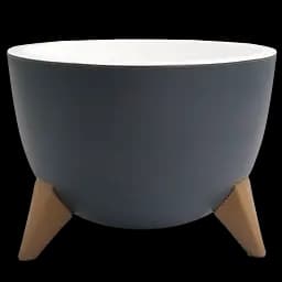 Горщик для квітів Serinova Ufo, 10 л, антрацитовий (ALY603)