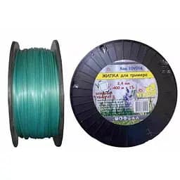 Жилка тримера Virok Кручений квадрат діаметр 2.4 мм бобіна 400 м (10V016)