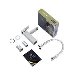 Змішувач для раковини Kroner KRP Edelstahl Kubus - ESG010 CV023009 Хром матовий - мініатюра 5