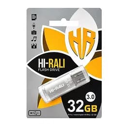Флеш-накопичувач USB3.0 32GB Hi-Rali Rocket Series Silver (HI-32GB3VCSL)