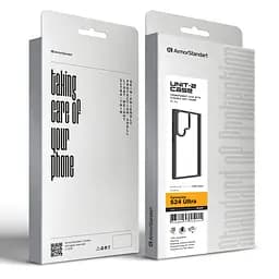 Чехол для Samsung Galaxy S24 Ultra 5G (SM-S928), UNIT2, черный, ударопрочный, прозрачный противоударный чехол-накладка из TPU и поликарбоната (PC), с защитными бортиками, защита всего корпуса от ударов и царапин, ArmorStandart (ARM74820) - мініатюра 4