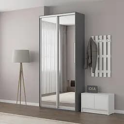 Шафа-купе Idea серія 1 110 x 60 x 240 см Антрацит Дзеркало