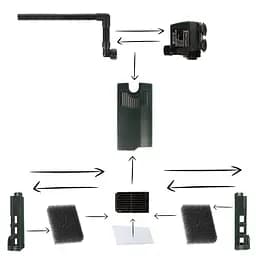 Внутрішній фільтр BOYU FP-18E 750 до 200 л (FP-18E) - мініатюра 5