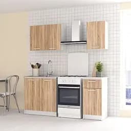 Кухня Moreli K-0020 120 см Белый-Дуб сонома (id27-k20-white-sonoma)