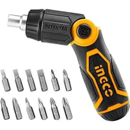 Викрутка Ingco з тріскачкою та бітами 13 в 1 (AKISD1208)